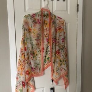 Karl Lagerfeld Multicolor Floral Scarf